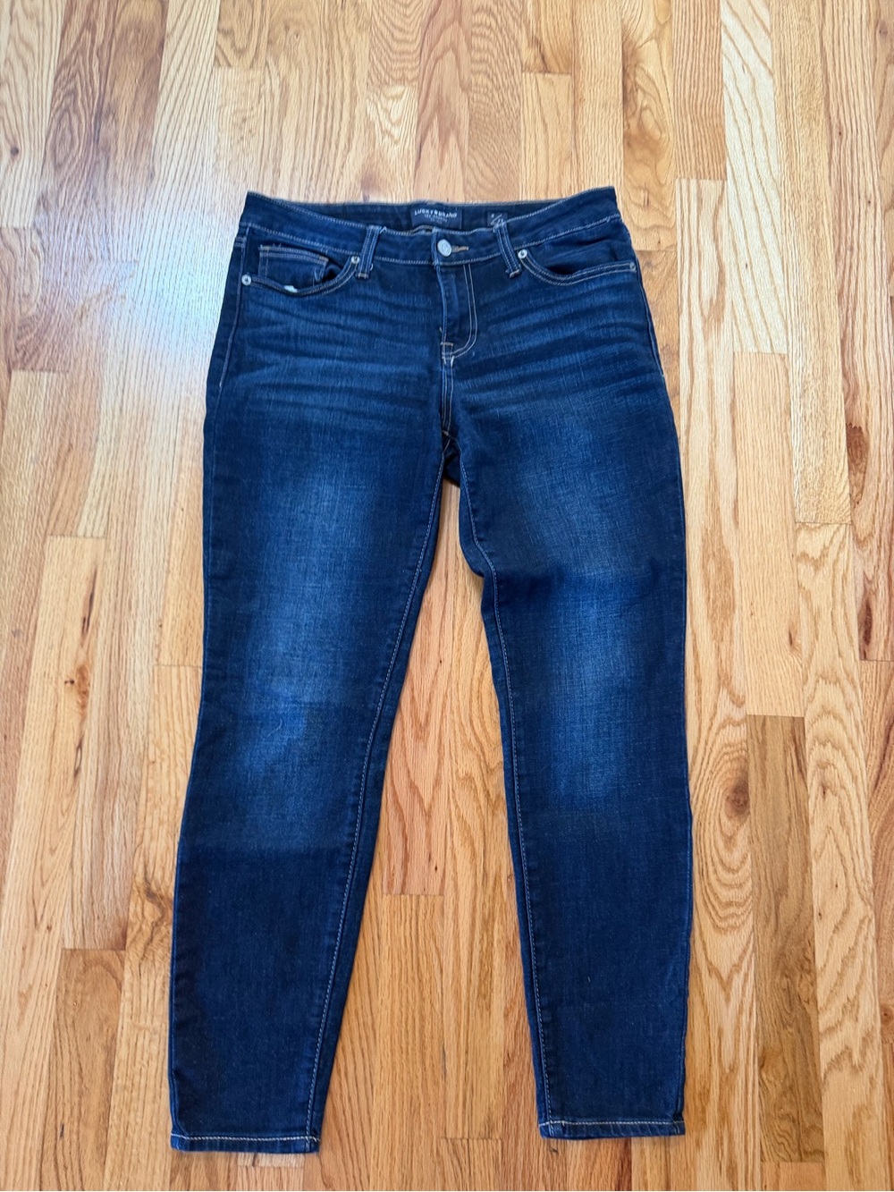 Lucky Brand Navy Blue Skinny Jeans - Picture 2 of 7